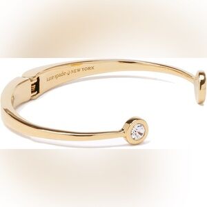 kate spade Gold Open Cuff Bracelet with Crystal Accent